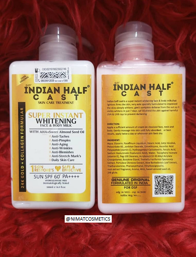 INDIAN HALFCAST BODY CREAMS